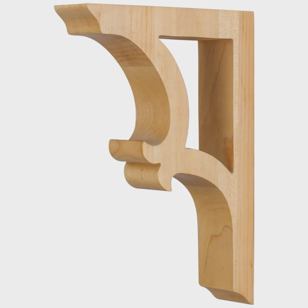 Open-Center Arts &amp; Crafts Corbel, Species: Alder