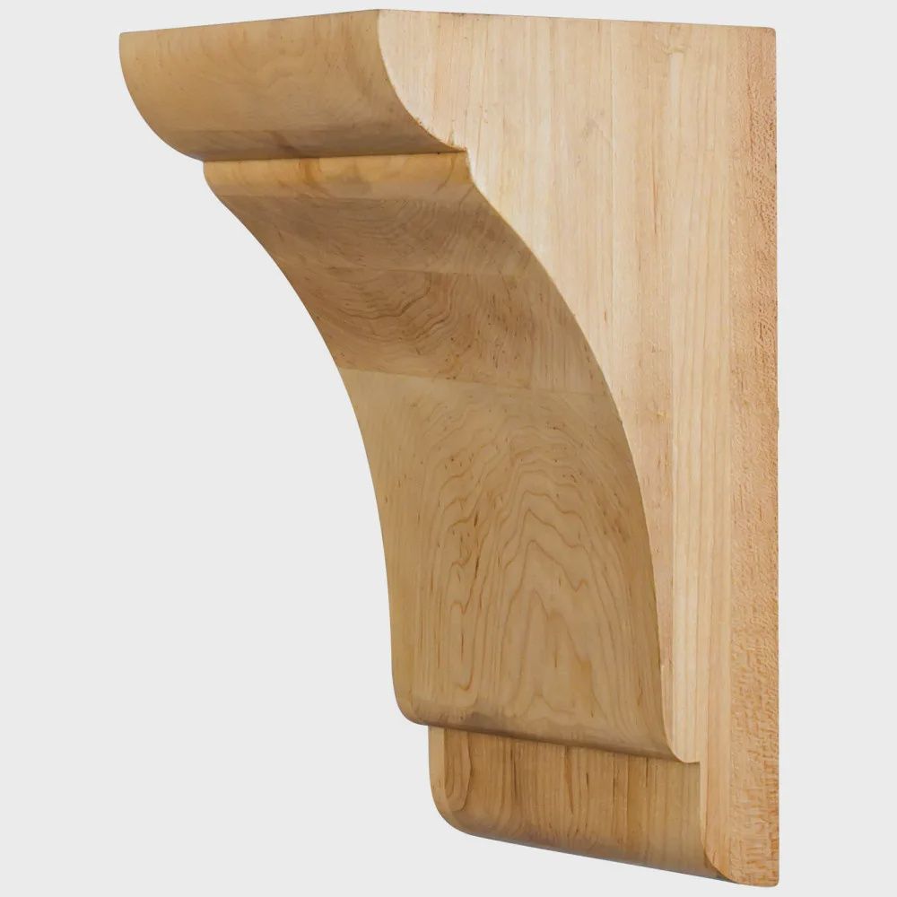 Minimalist Corbels, Dimensions: 5&quot; W x 6&quot; D x 10&quot; H, Species: Hard Maple