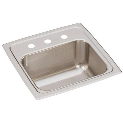 Elkay Lustertone BLR15 15&quot; Drop-In Stainless Steel Bar Sink