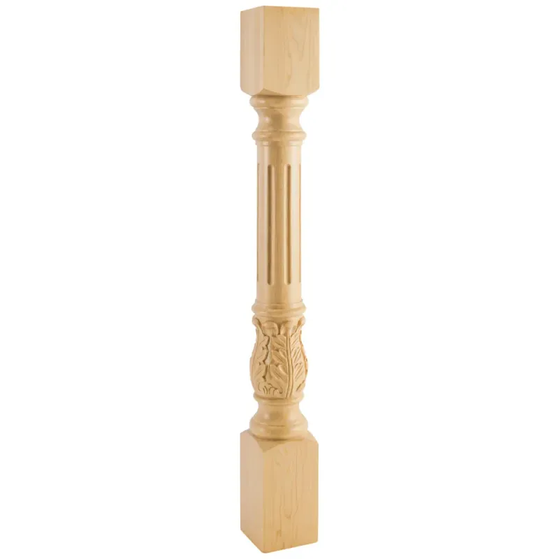 Fluted Acanthus Post