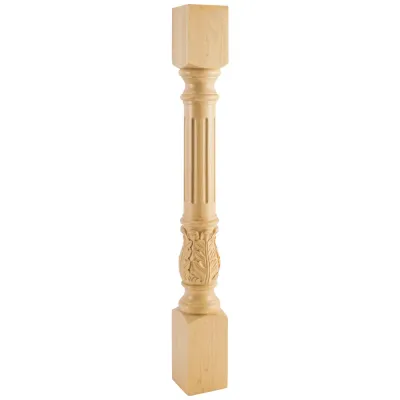 Fluted Acanthus Post