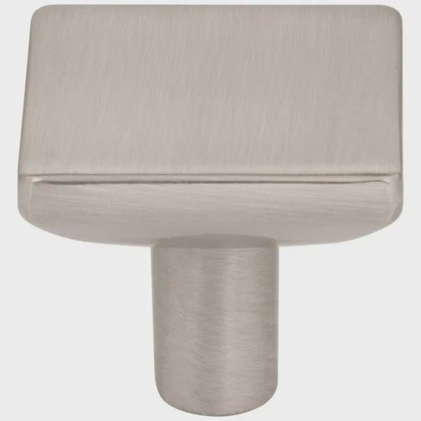 Walker 1 Cabinet Knob, Finish: Satin Nickel, Size: 1-1/4"