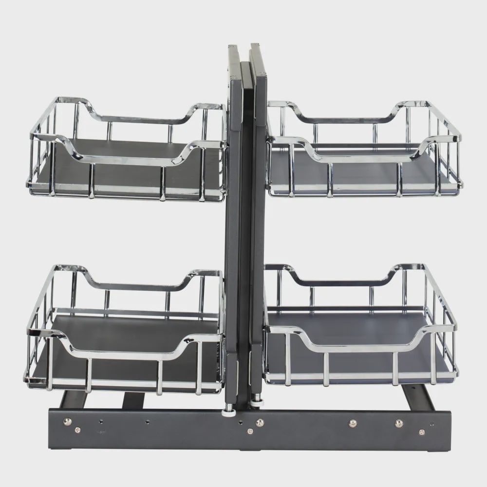 Storage with Style Blind Corner, Finish: Polished Chrome, Fits Cabinet: 45" Blind Corner