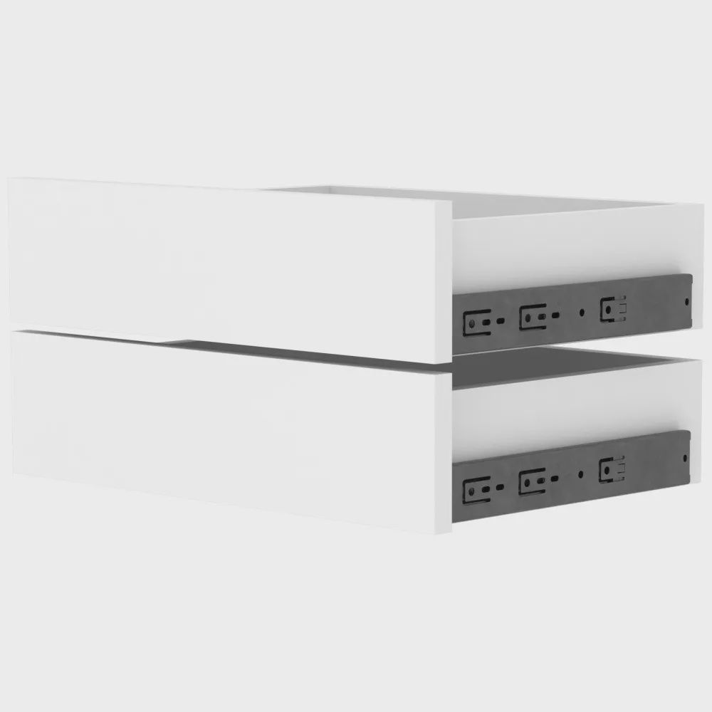 Small Drawer Box, 2-Pack, 14"D x 4"H
