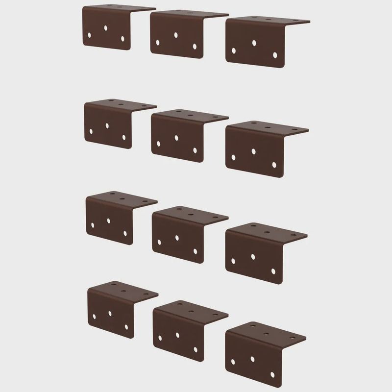 Closet L‑Bracket — 12‑Pack