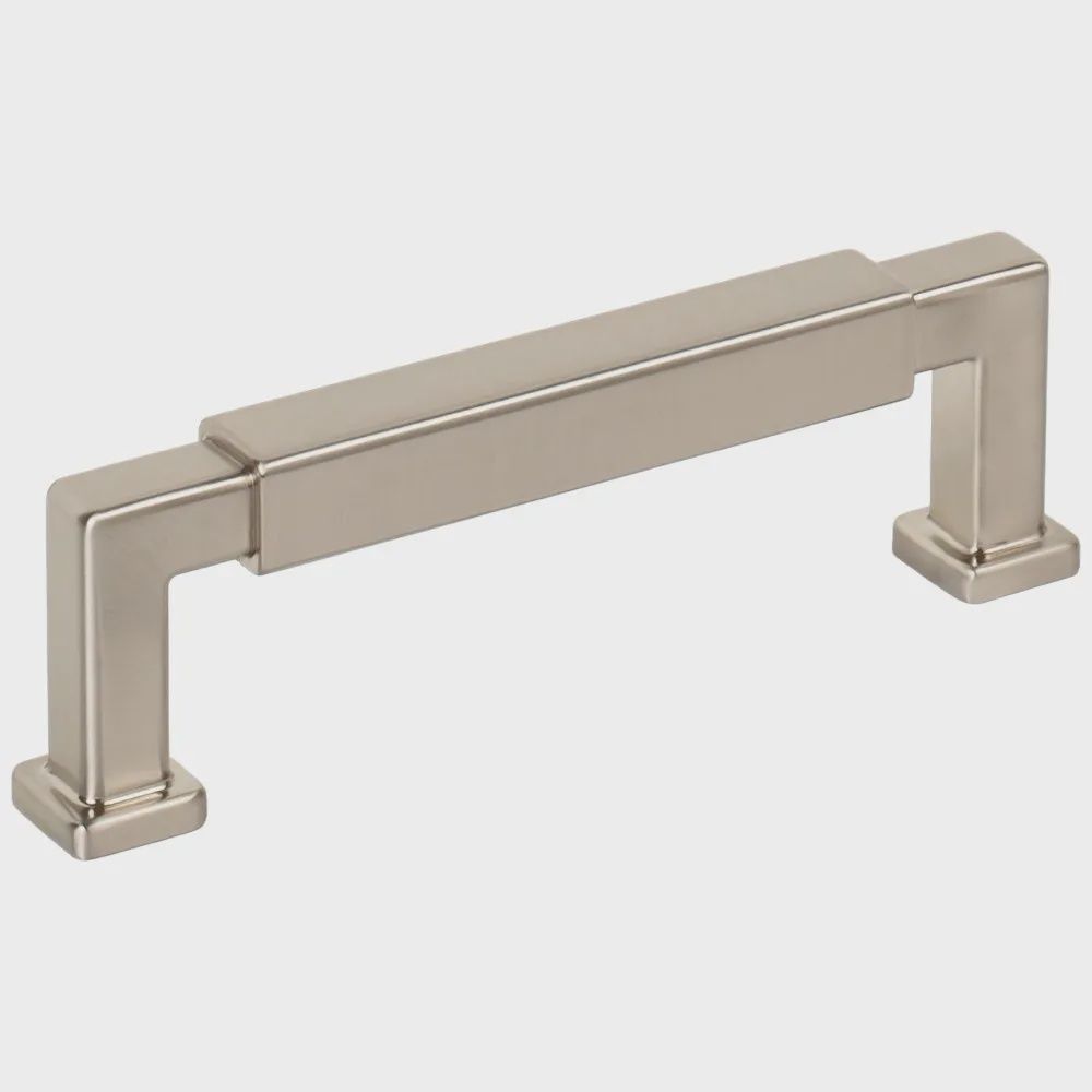 Nash Cabinet Pull, Center To Center: 96mm, Finish: Satin Nickel