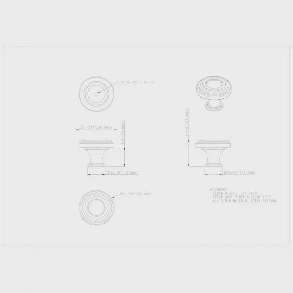 1-3/8" Diameter Ring Lafayette Cabinet Knob