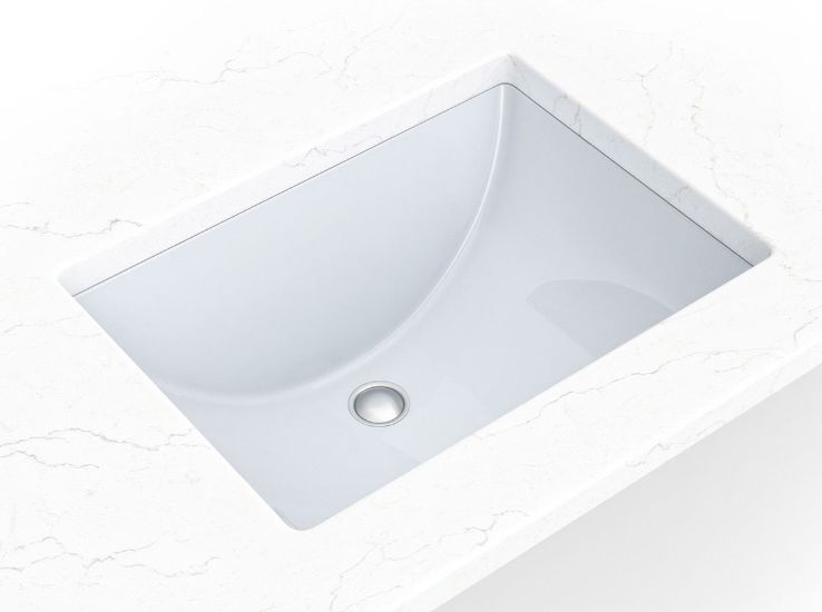 18" x 13¾" Rectangular Undermount Vanity Sink