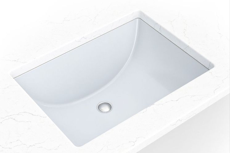 20" x 15" Rectangular Undermount Vanity Sink