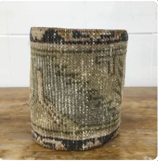 Vintage Killim Basket - Medium