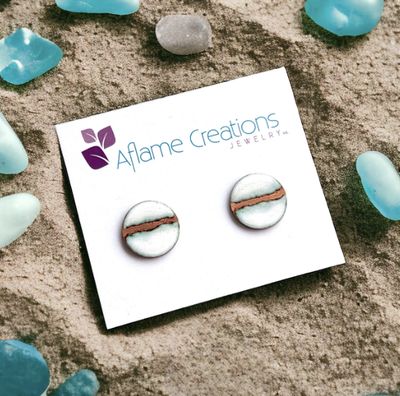 Seafoam Stud Earrings