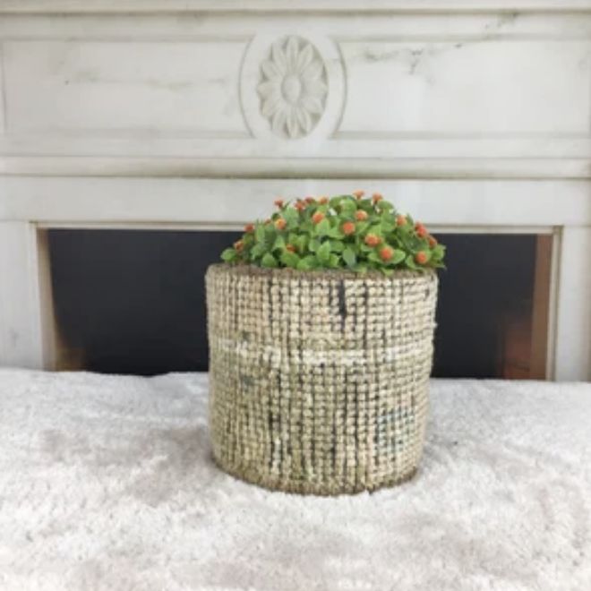 Vintage Killim Basket - Small