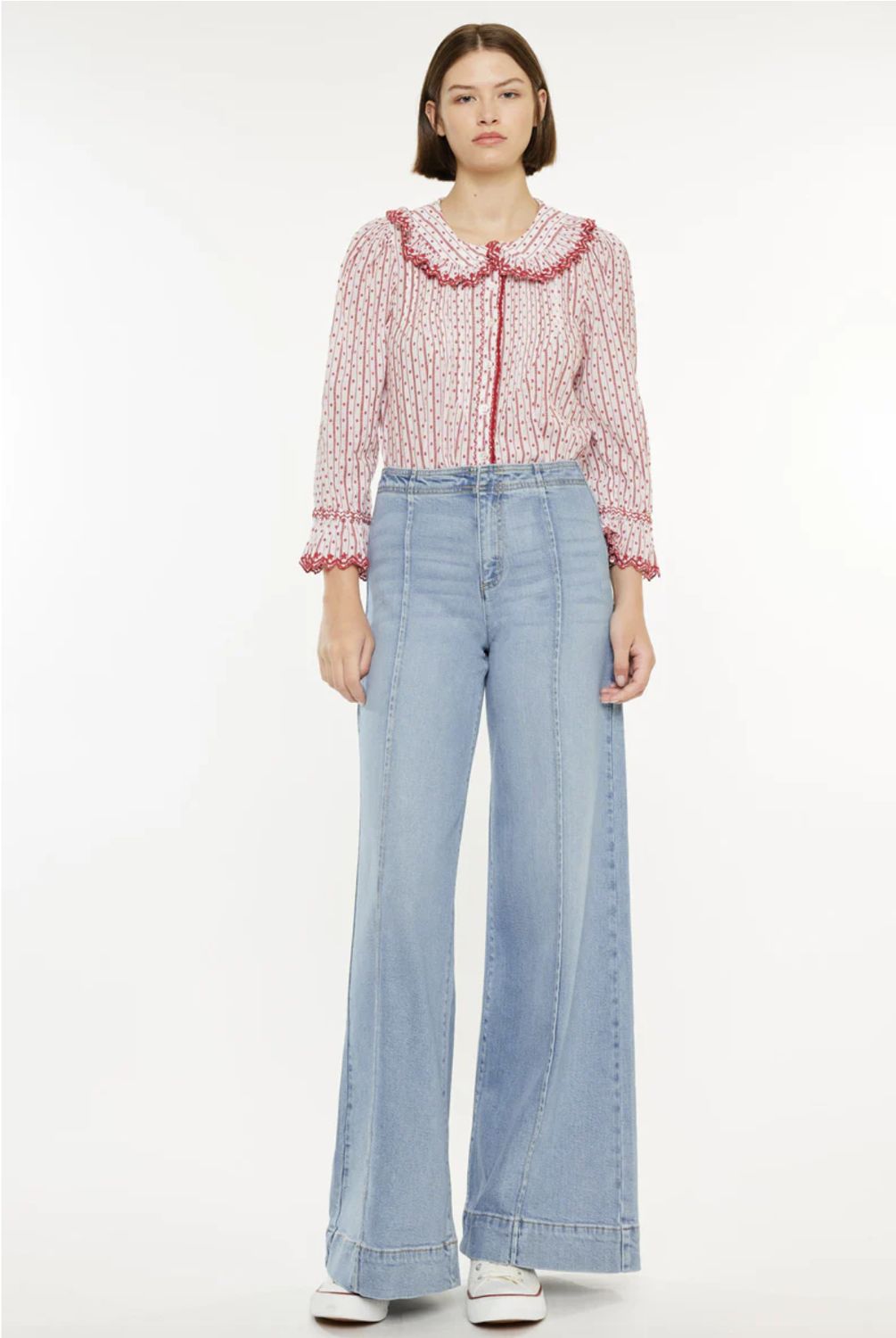 Deena High Rise Wide Leg Jeans