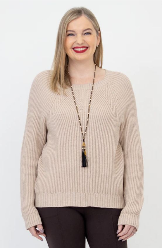 Davis Cotton Sweater - Natural