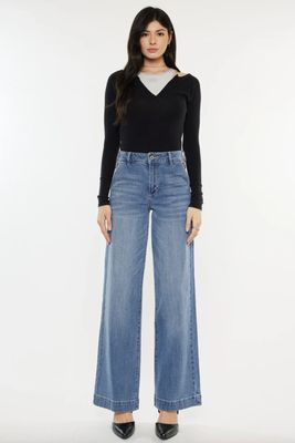 Bertha High Rise Trouser Wide Leg Jeans