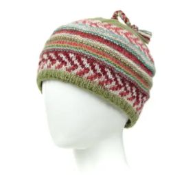 Nina - Wool Knit Beanie, Colour: Clay
