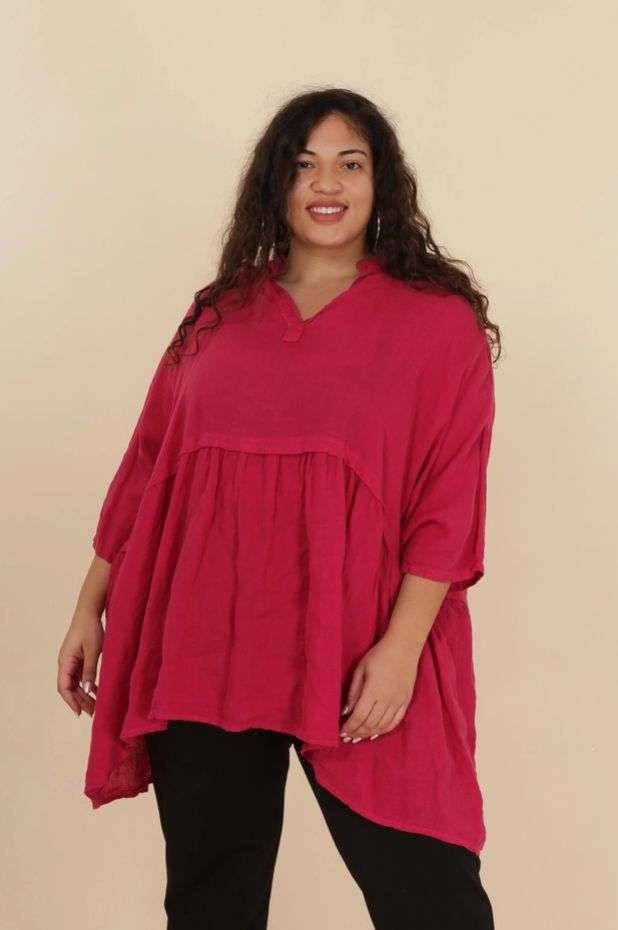 Flora Linen Tunic