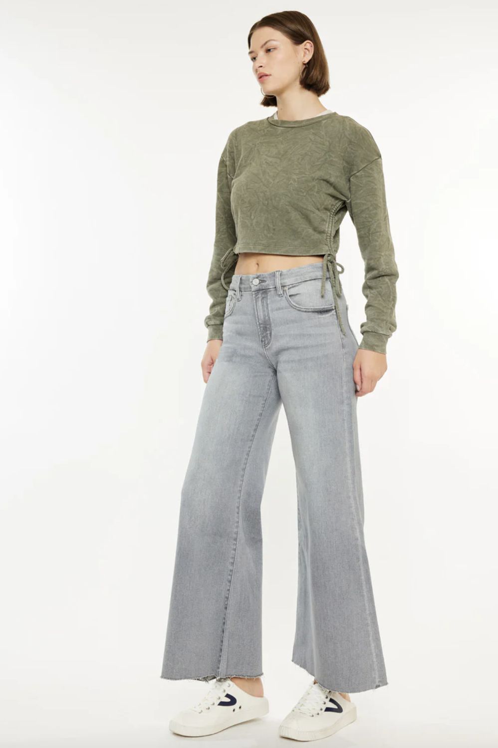 Bada Cropped Palazzo Jeans