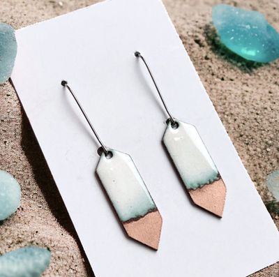 Seafoam Crystal Earrings