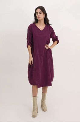 Corduroy Tulip Dress