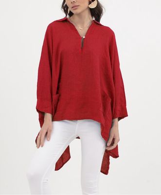 Orchid Linen Blouse