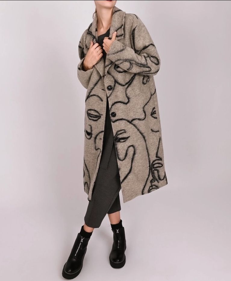 Faces Wool Coat