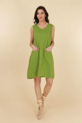 Gather Linen Dress