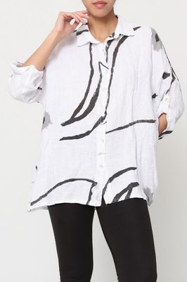 Hickory Linen Blouse