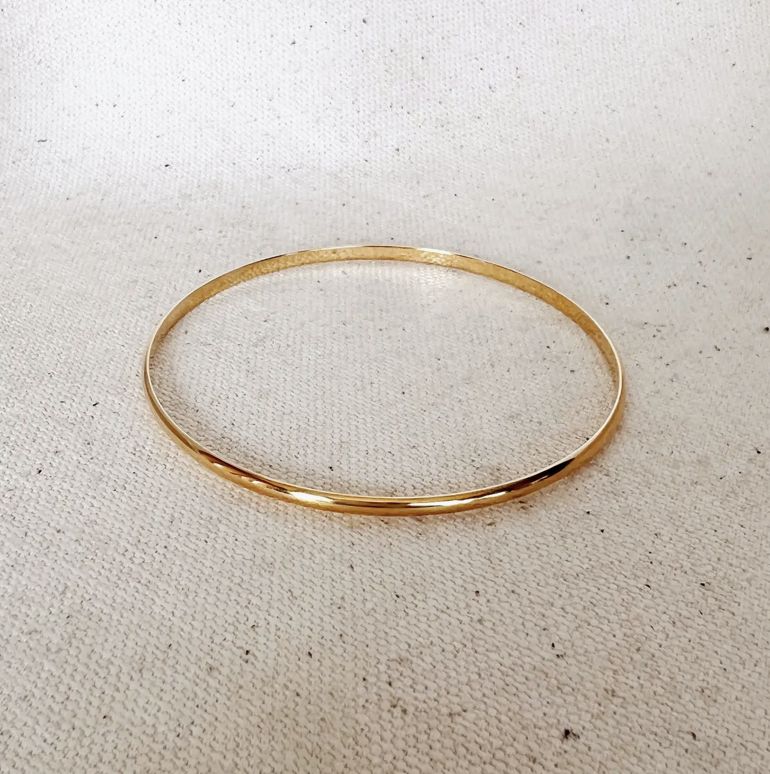 Plain 18k Gold Filled Classic Bangle