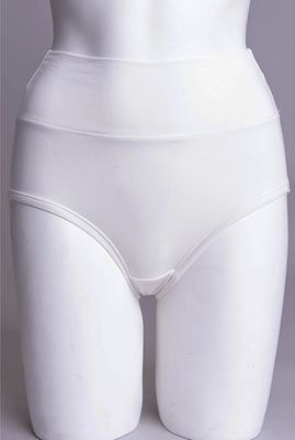 Bamboo High Rise Brief - White