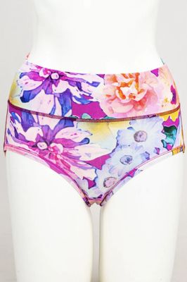 Bamboo High Rise Brief - Pink Bouquet