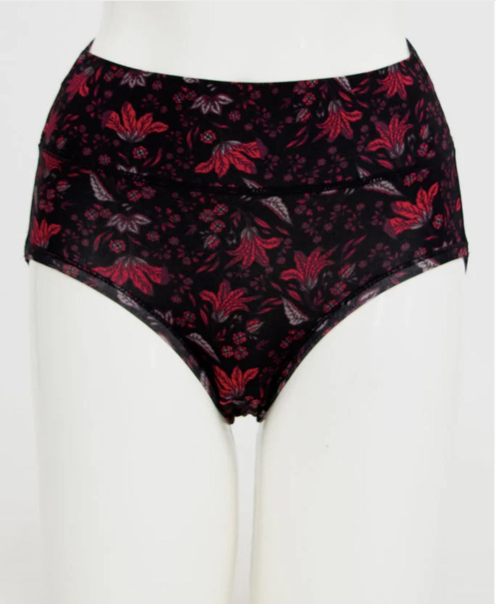 Bamboo High Rise Brief - Red Life