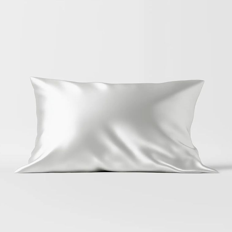 King Organic Silk Pillowcase, Colour: White