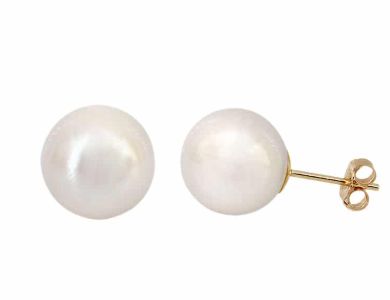 14KT Pearl Stud Earrings / 7mm