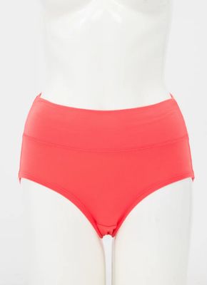 High Rise Bamboo Brief - Coral