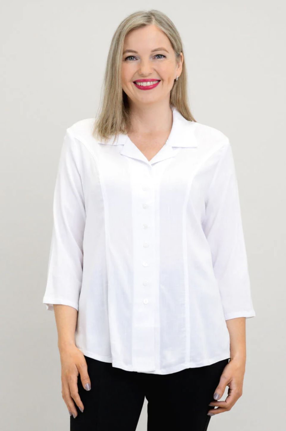 Samantha Linen Bamboo Blouse
