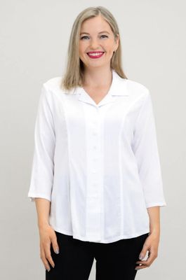 Samantha Linen Bamboo Blouse
