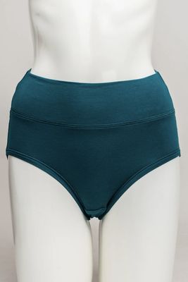 Bamboo High Rise Brief - Teal
