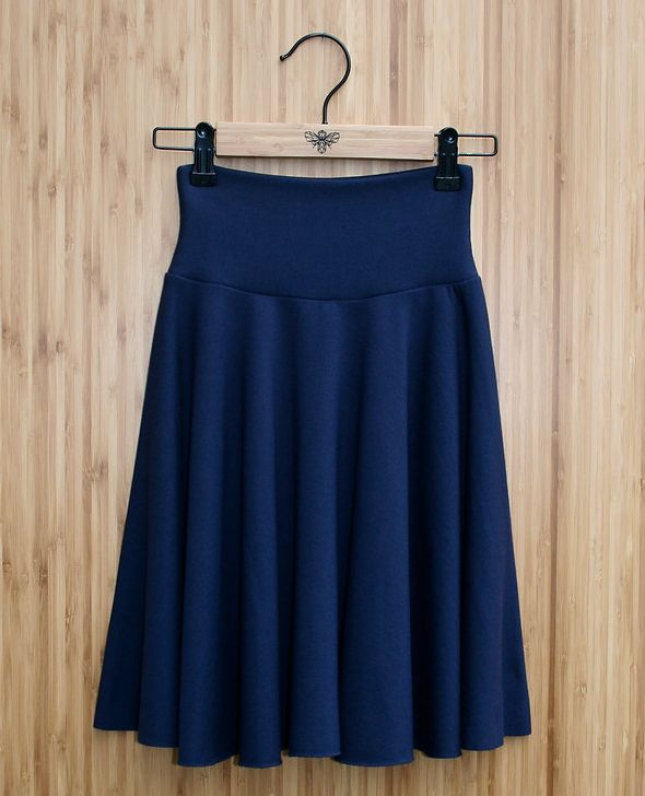Merino Wool Circle Skirt - Mini