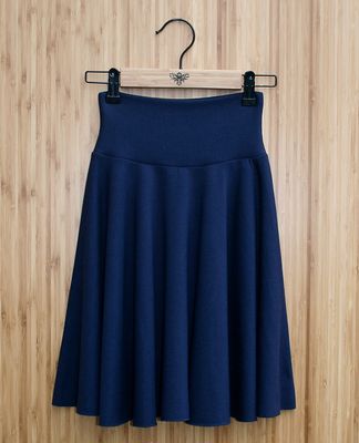 Merino Wool Circle Skirt - Mini