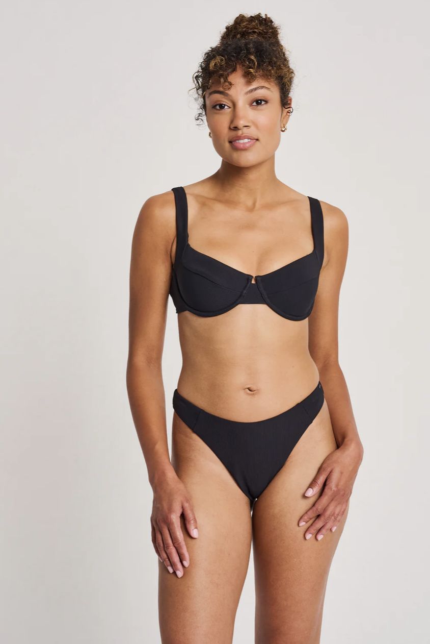 Underwire Bikini Top - Black