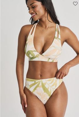 Retro Waist Bottom - Cream Garden