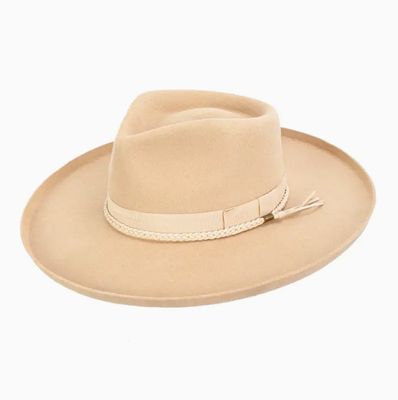Tied Up Wool Felt Hat