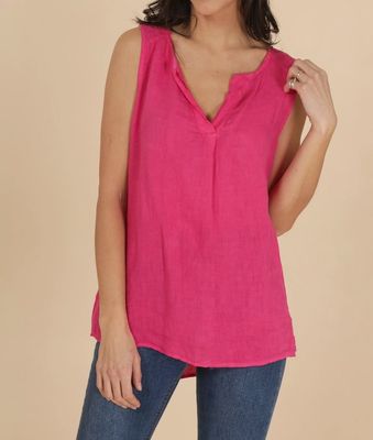 Dahlia Linen Tank