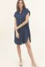 Cotton Gauze Short Sleeve Shirt Dress