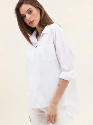 Plain Cotton Poplin Shirt