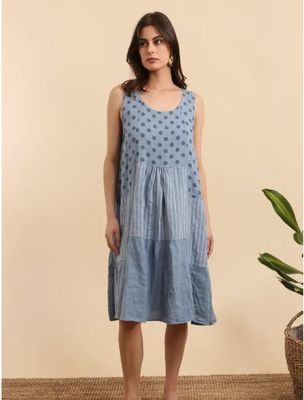 Polka Dot Linen Dress