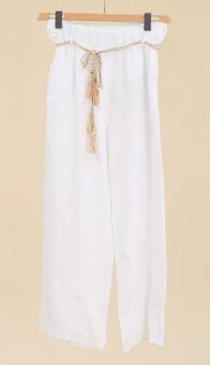 Straight Linen Pants