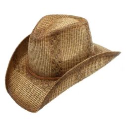 Stride Toyo Straw 3.5 Inch Brim Braided Cowboy Drifter Hat