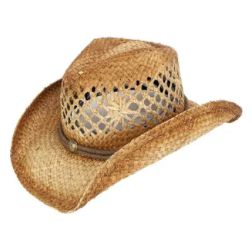 Estela Straw Western Drifter Cowboy Hat
